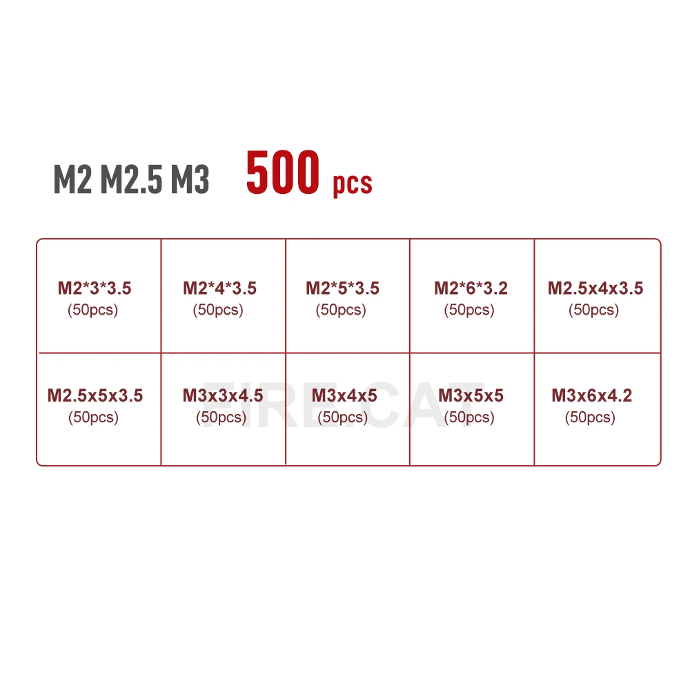 M2M2.5M3(500pcs) Set