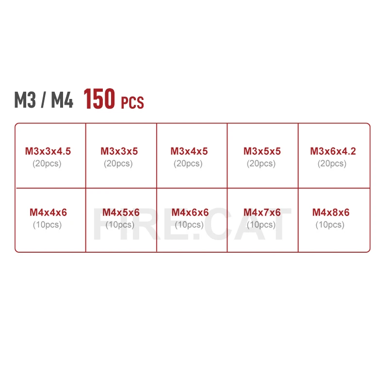 M3M4 (150pcs) Set
