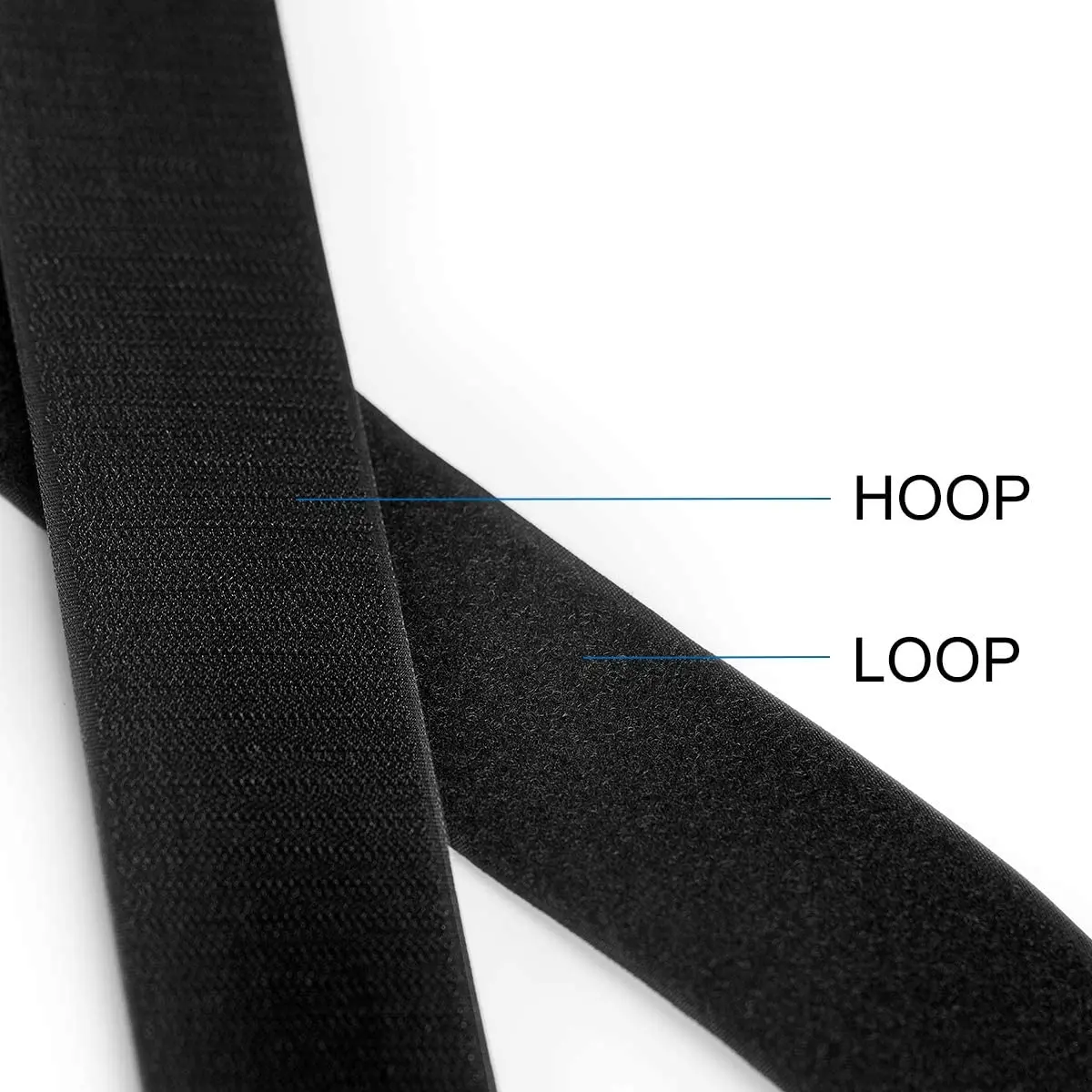 5M Black and White Non-Adhesive Hook and Loop Fasteners Strong Tape Nylon Fabric Magic Tape for DIY Sewing Accessories 16mm-150