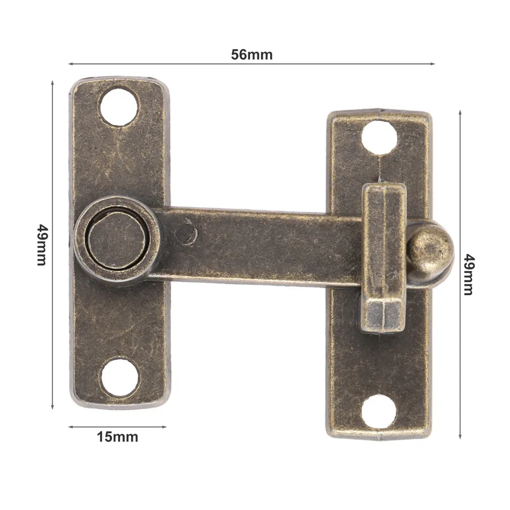 Vintage Hasps Iron Lock Catch Latches For Jewelry Box Buckle Suitcase Buckle Clip Clasp Wood Box Latch Decorative Door Latch