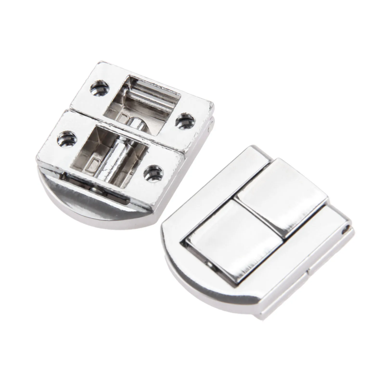 4pcs 25*30mm Vintage Square Luggage Jewelry Gift Box Clasp Buckle Latch Hasp Lock Metal Lock Catch Latches Suitcase Buckle Clasp