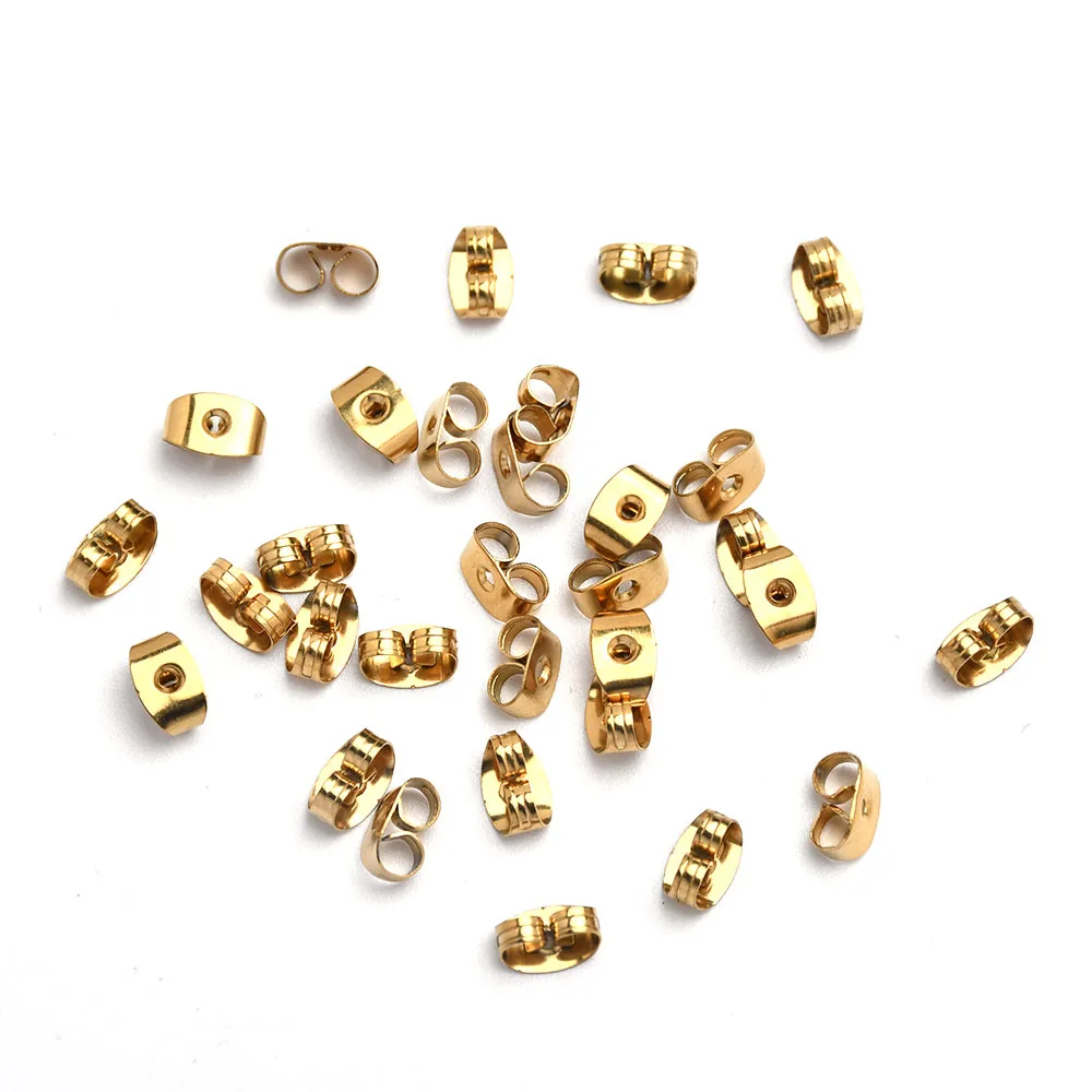 50pcs 316 Stainless Steel Hypoallergenic Earring Hooks Fish Earwire with Coil and Ball for Jewelry Making 20x20mm