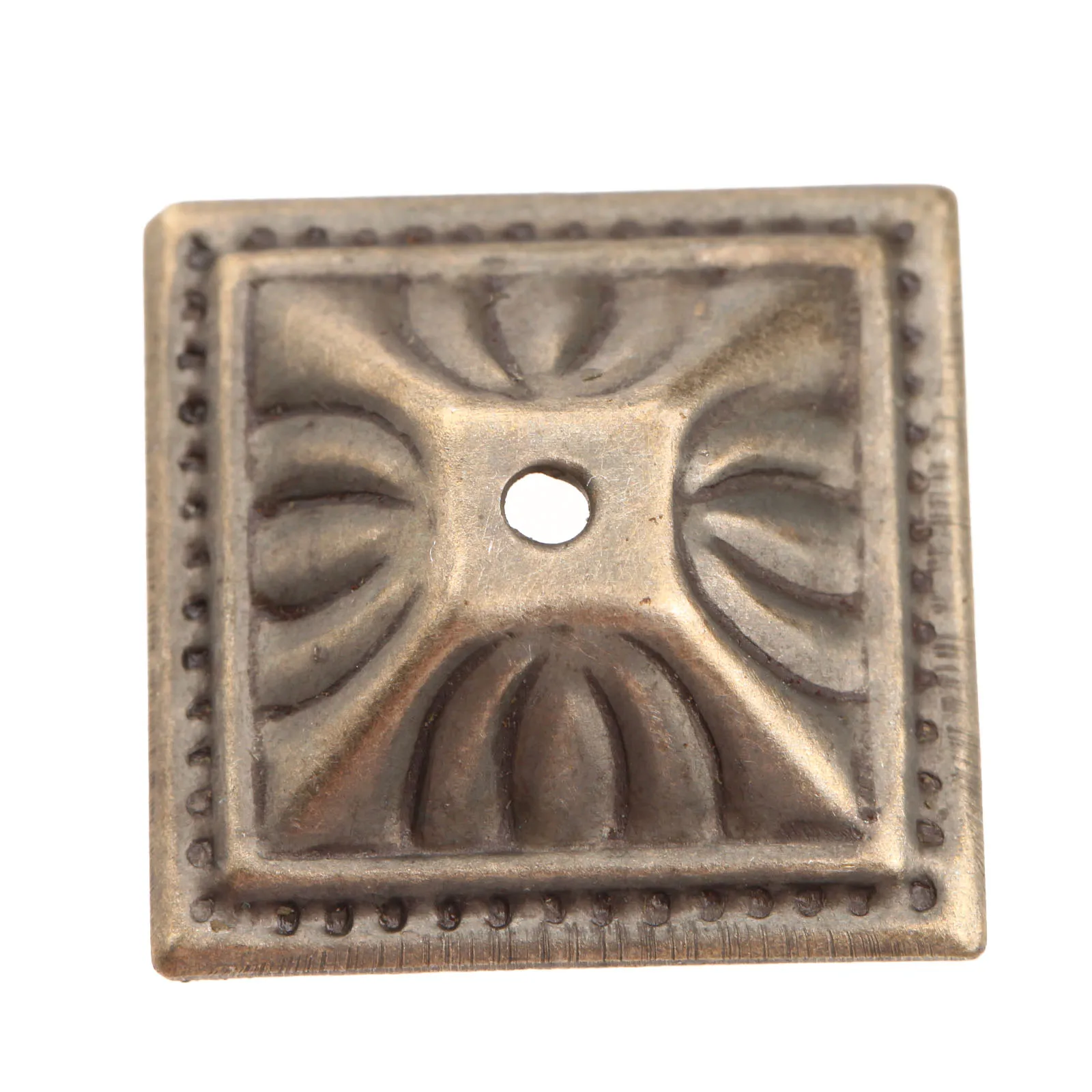 50Pcs Antique Bronze Square Nailhead Upholstery Decorative Nails Tack Stud Jewelry Wooden Box Furniture Pushpin Doornail 21x21mm