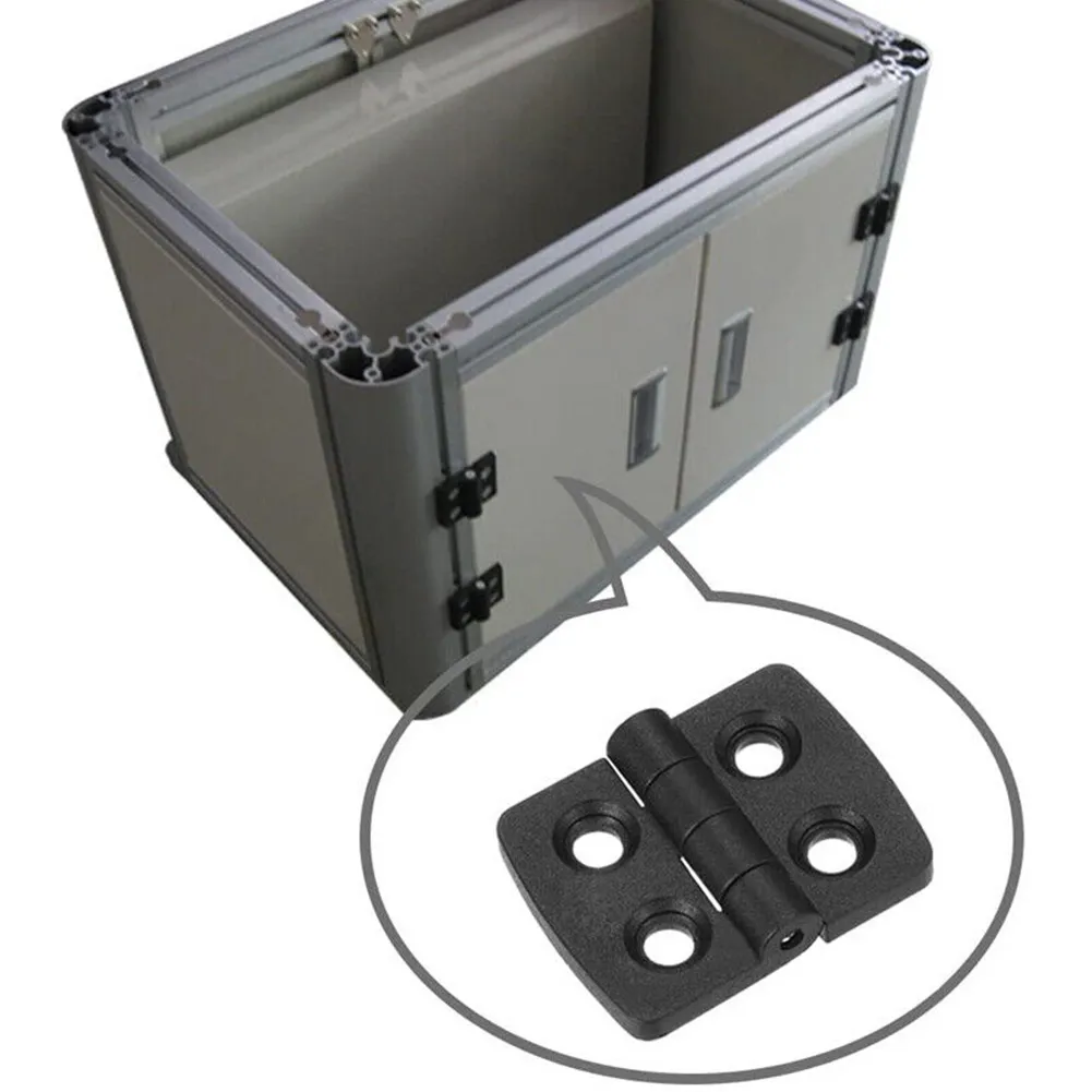 10pcs Plastic Hinges Nylon Folding Hinge For Electric Box Cabinet Welding Machine Flip Industrial Box Door Bearing Butt Hinge