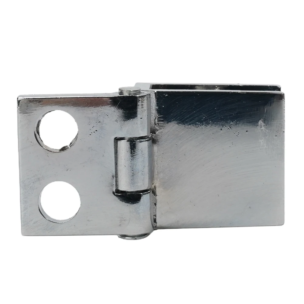 Glass Door Hinges Single Double Sides Clamp Bathroom Accessories No-hole Glass Door Hinges For Display Cabinet Hinges