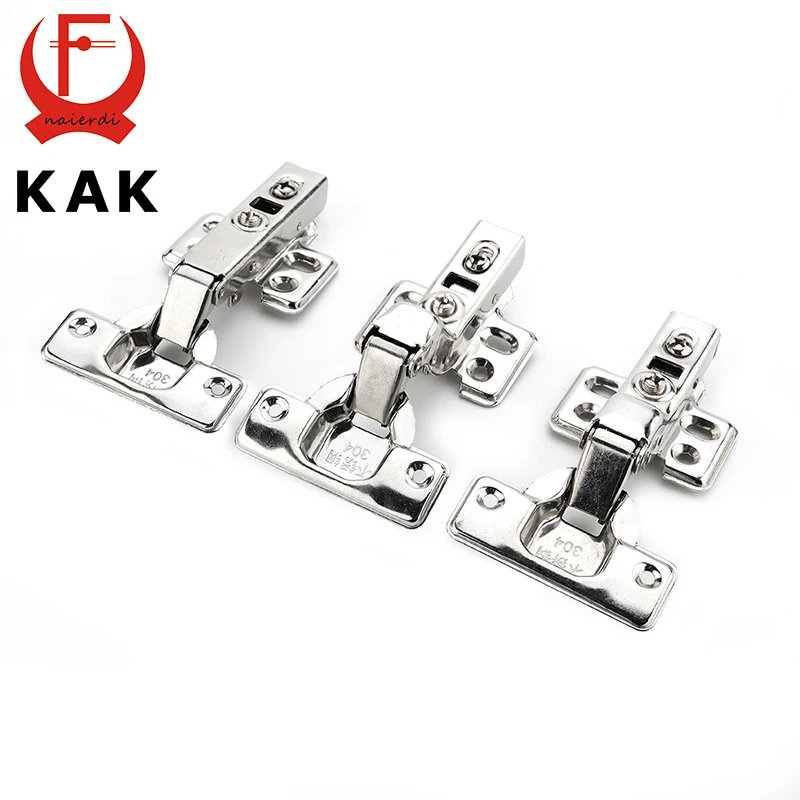 KAK C Series Hinge Stainless Steel Door Hydraulic Hinges Damper Buffer Soft Close For Cabinet Cupboard Furniture Hardware