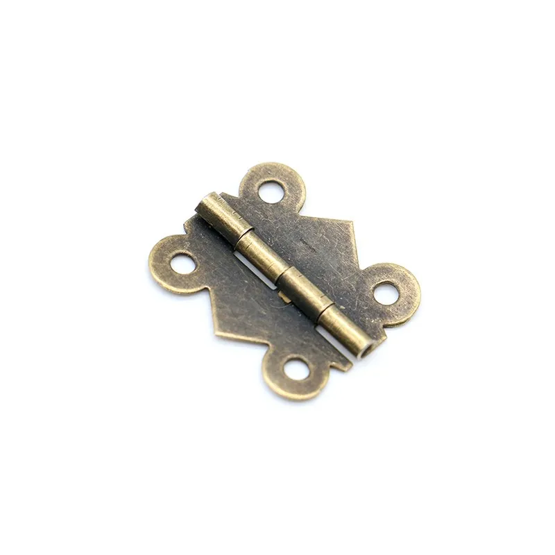 10pcs KAK 20mm x17mm Bronze Gold Silver Mini Butterfly Door Hinges Cabinet Drawer Jewellery Box Hinge For Furniture Hardware