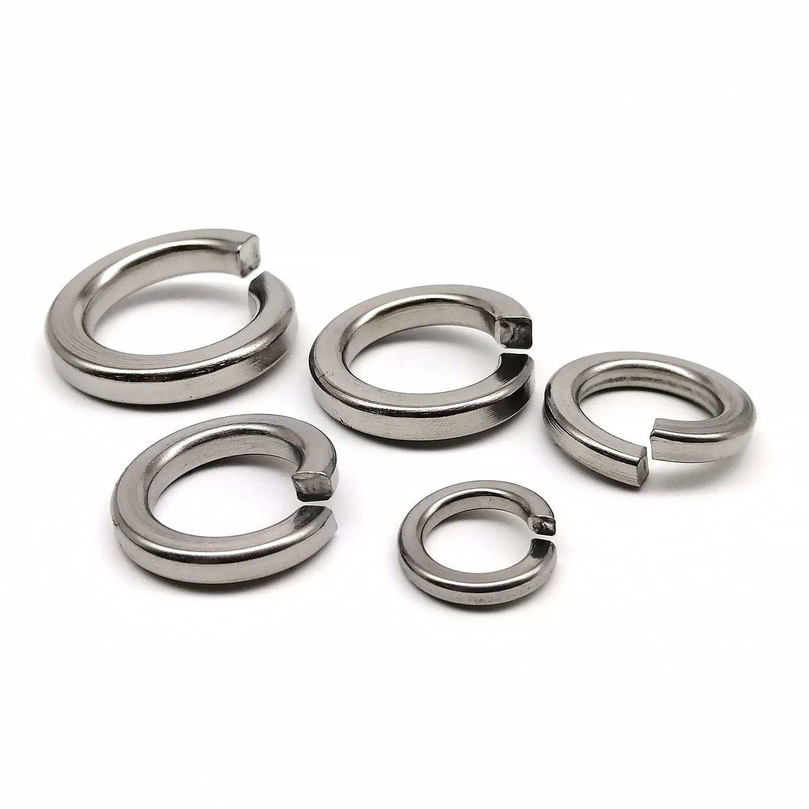 GB93 A2-70 304 Stainless Steel Spring Split Lock Washer Elastic Gasket M1.6 M2 M2.5 M3 M3.5 M4 M5 M6 M8 M10 M12 M14 M16 M20 M24