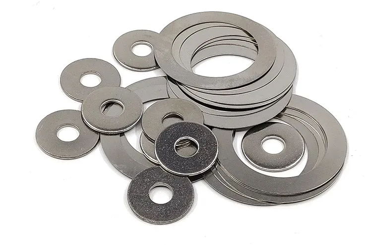 10-100pcs 0.1mm 0.2mm 0.3mm 0.5mm 1mm Stainless steel Flat Washer thin gasket High precision Adjusting gasket M1.6 to M30
