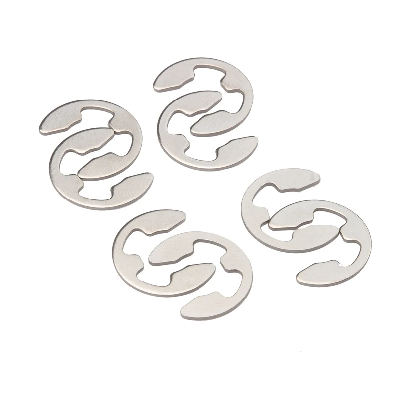 120/200pcs Stainless Steel Retaining Circlip Set Snap Ring стопорное кольцо E-Clip Washer Assortment for Shaft Fastener M1.5-M10