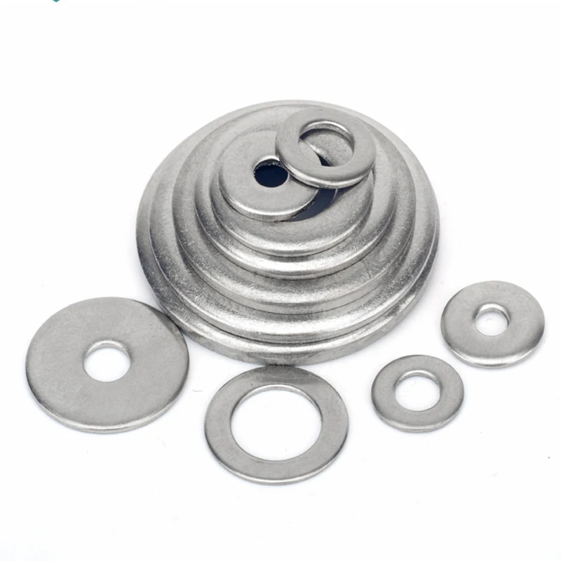 M1.6 M2 M3 M5 M6 M8~ M24 304 Stainless Steel Gasket Ultra-thin Metal Screw Flat Washer Standard Increase Thickened Meson Washer