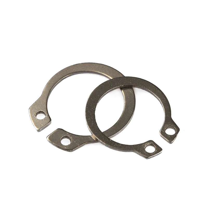 100pcs 304 Stainless Steel 8-18mm Shaft C Type External Circlip Bearing Retaining Clip Snap Ring Washer Assortment Kit