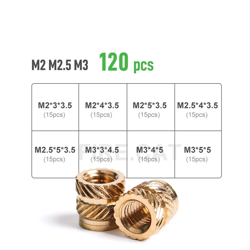 M2 M2.5 M3(120pcs)