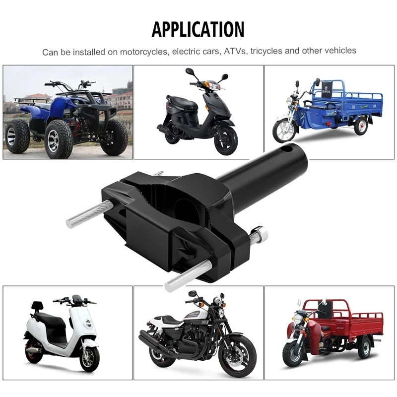 Motorcycle Spotlight Modification Fixed Bracket Shock-absorbing Large Clamp Off-road Motorcycle Light Extension Rod Holder