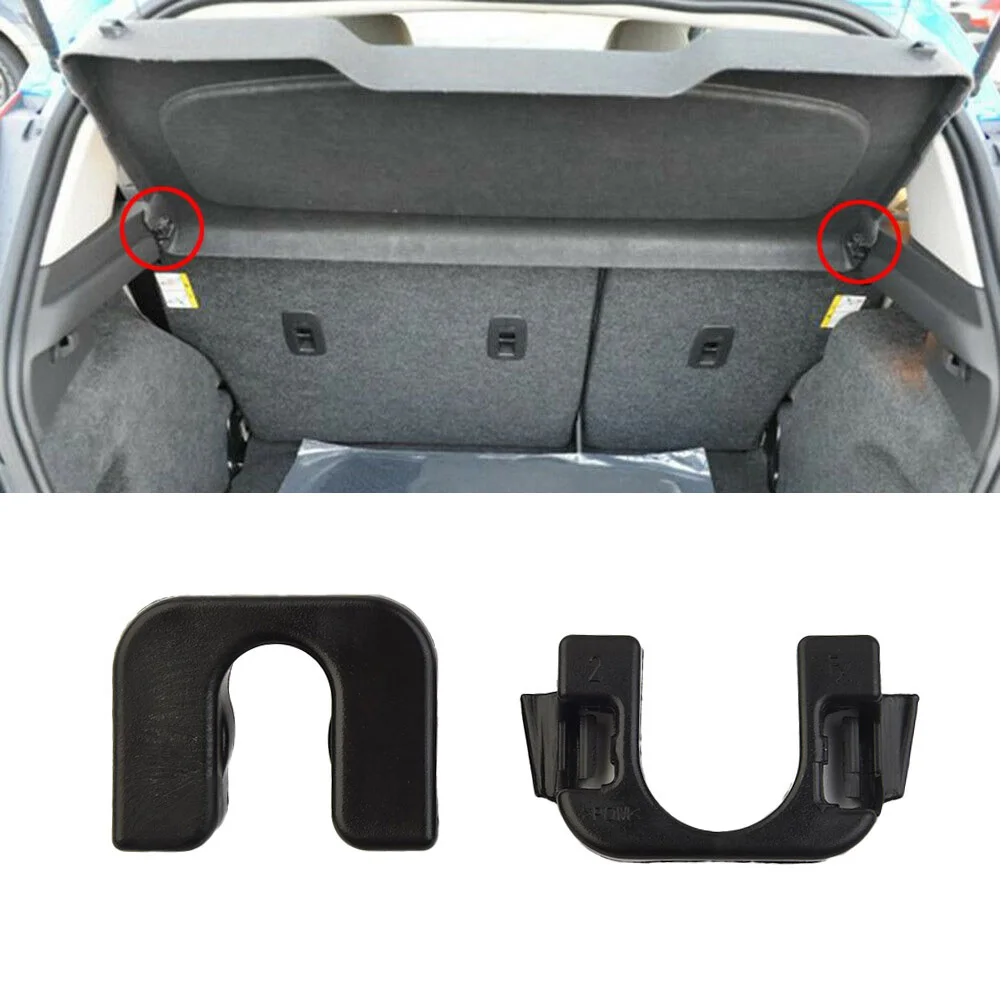 2pcs Car Rear Boot Trunk Load Cover Parcel Shelf Clip Pivot Bracket Mount Clamps For Nissan Qashqai J10