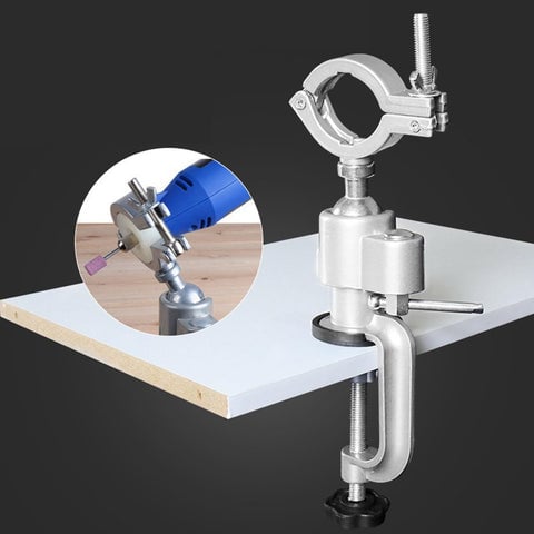 360 Rotating Universal Clamp-On Bench Vises Holder Universal Rotating Fixed Bracket For Electric Grinder And Electric Drill