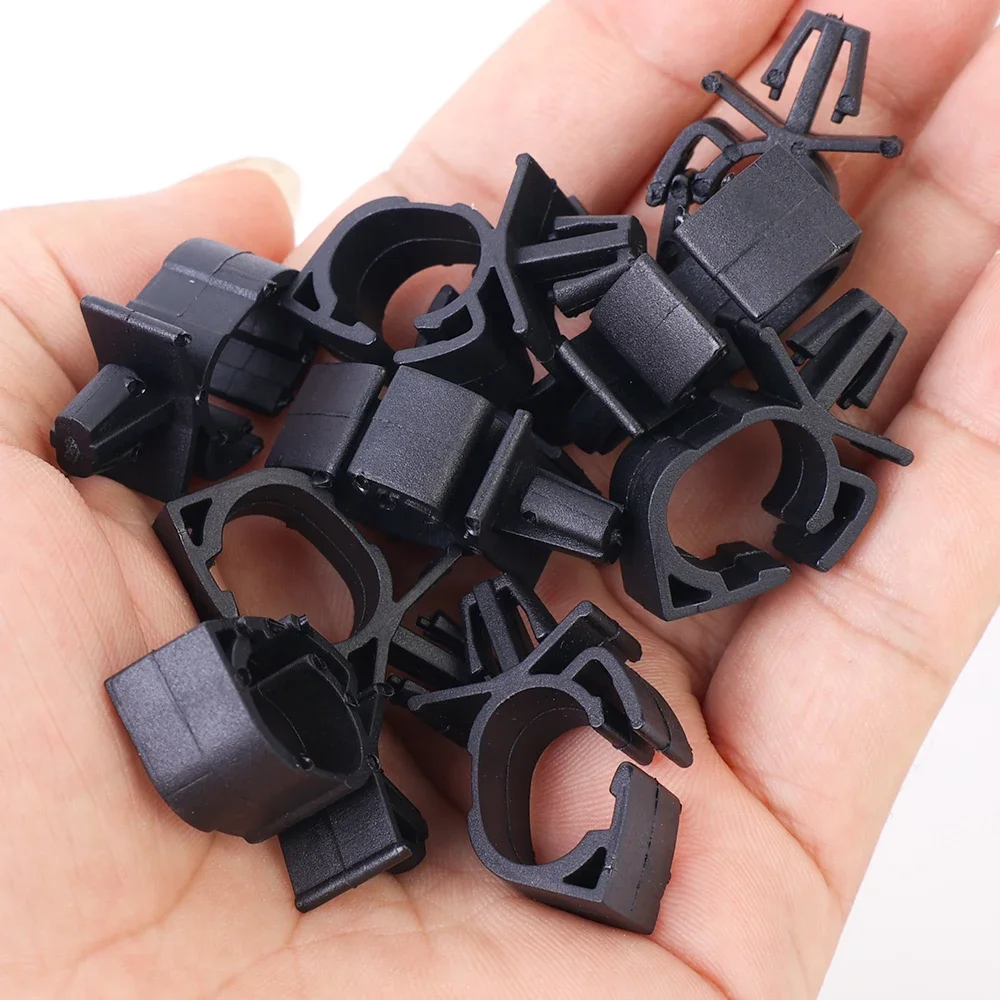 100-5pcs Car Wiring Harness Fastener Fixed Retainer Clip Automobile Pipe Tie Wrap Cable Clamp Oil Beam Line Hose Bracket Tools