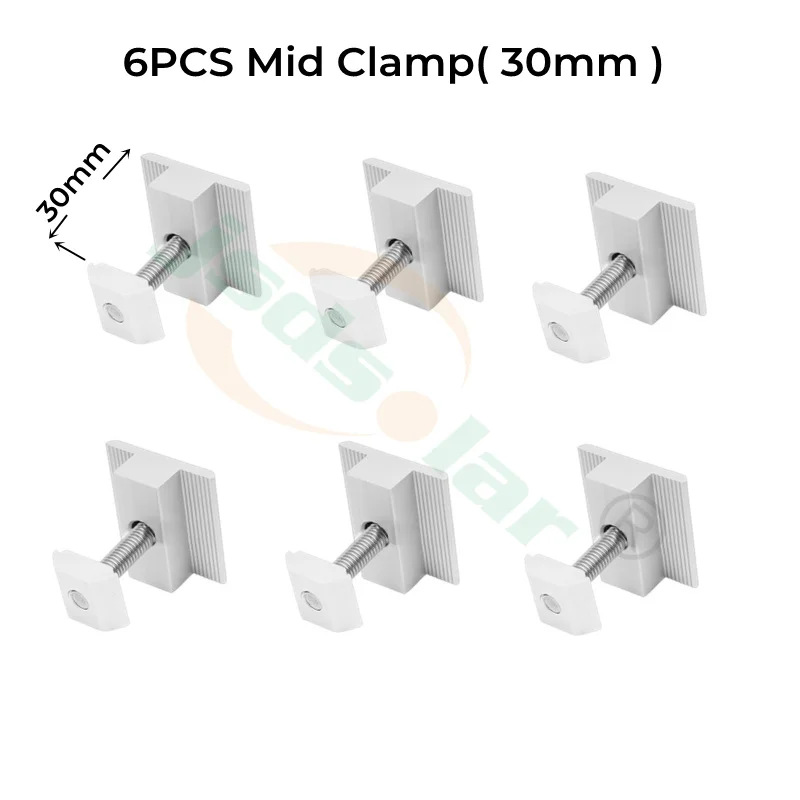 6PCS Mid Clamp 30mm