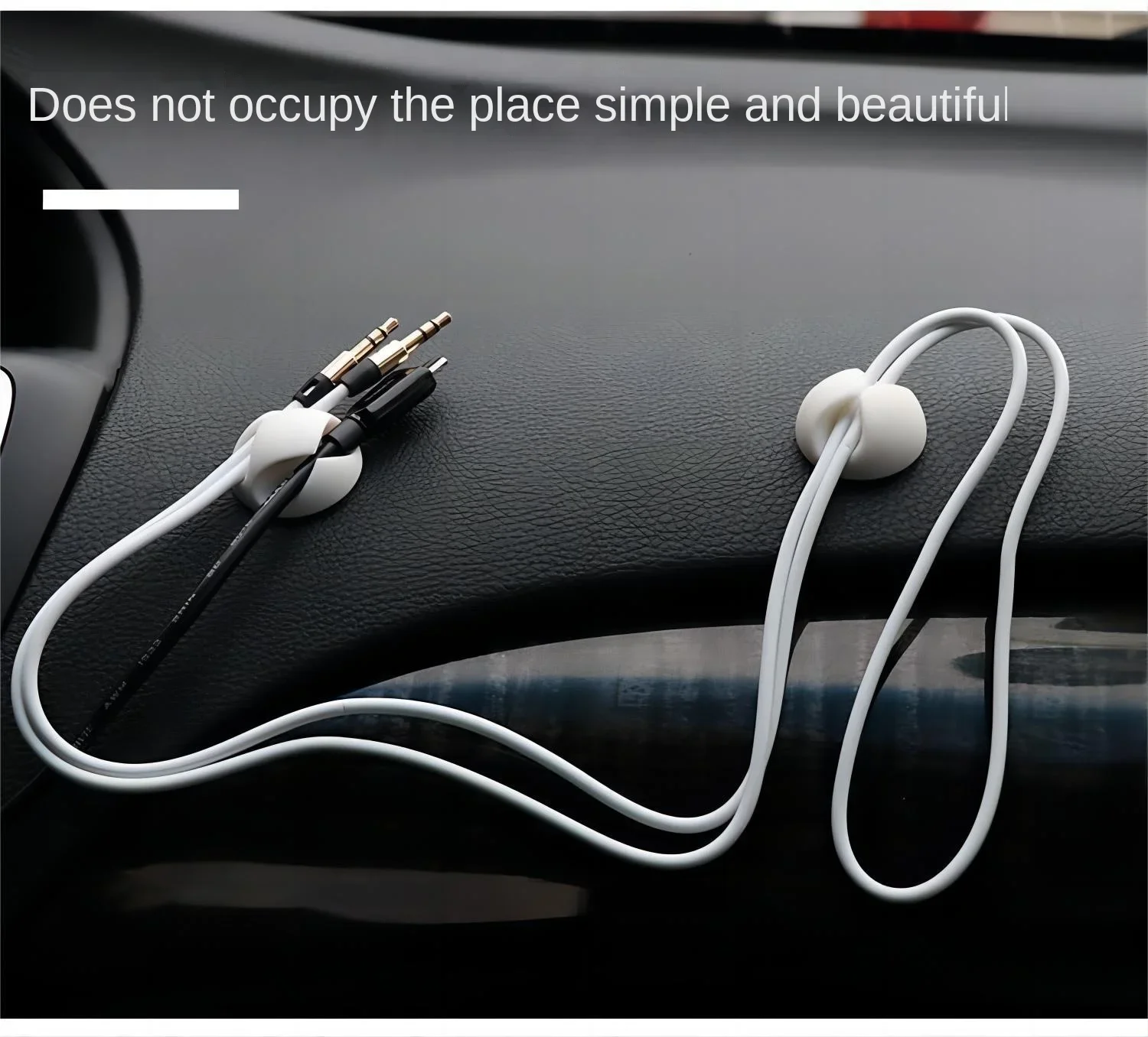 6PCS Car USB Cable Organizer Fixer Self-Adhesive Cable Bracket Cable Clamp Silicone Cable Tie Fixer Car Storage Clip Accessories