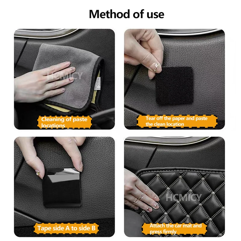 Car Carpet Mat Fixing Stickers Universal Self Adhesive Fastener Car Floor Mat Clips For Mat Bed Sheet and Sofa Carpet Tape