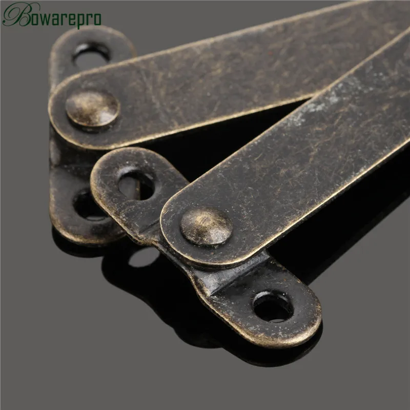 bowarepro Cabinet Cupboard Door Furniture Lift up Strut Lid Flap Stay Support Hinge Furniture Hinges Jewelry Box Hardware 61mm