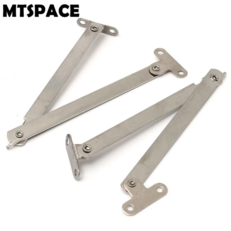 MTSPACE 2pcs/Set Stainless Steel Cabinet Cupboard Furniture Doors Close Lift Up Stay Support Hinge Kitchen Long Service Life