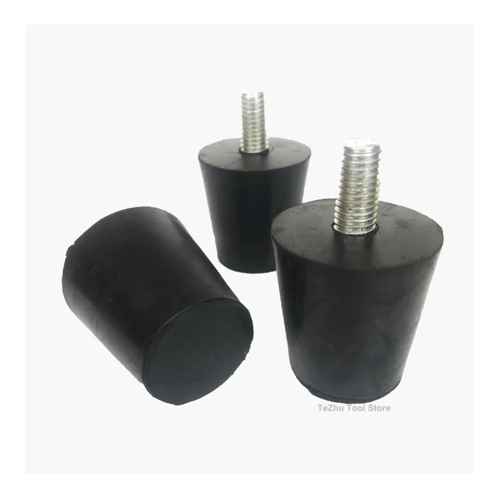 Rubber Adjustable Feet Pad With Screw M6 M8 M10 Table Chair Balck Leveling Foot Pad Furniture Leg Anti-shock Protections