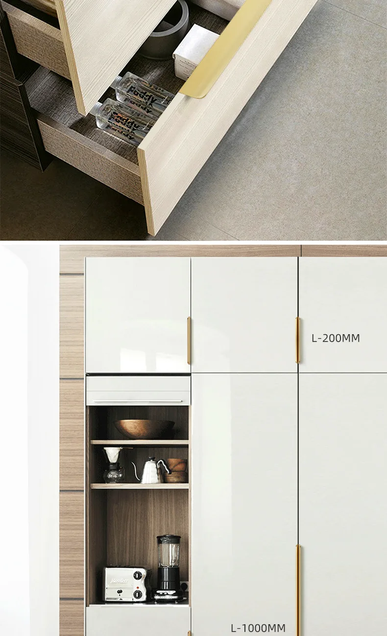 Invisible Door Handle Modern Minimalist Wardrobe Cupboard Drawer Knobs Kitchen Cabinet Pulls Hidden Handle Furniture Hardware