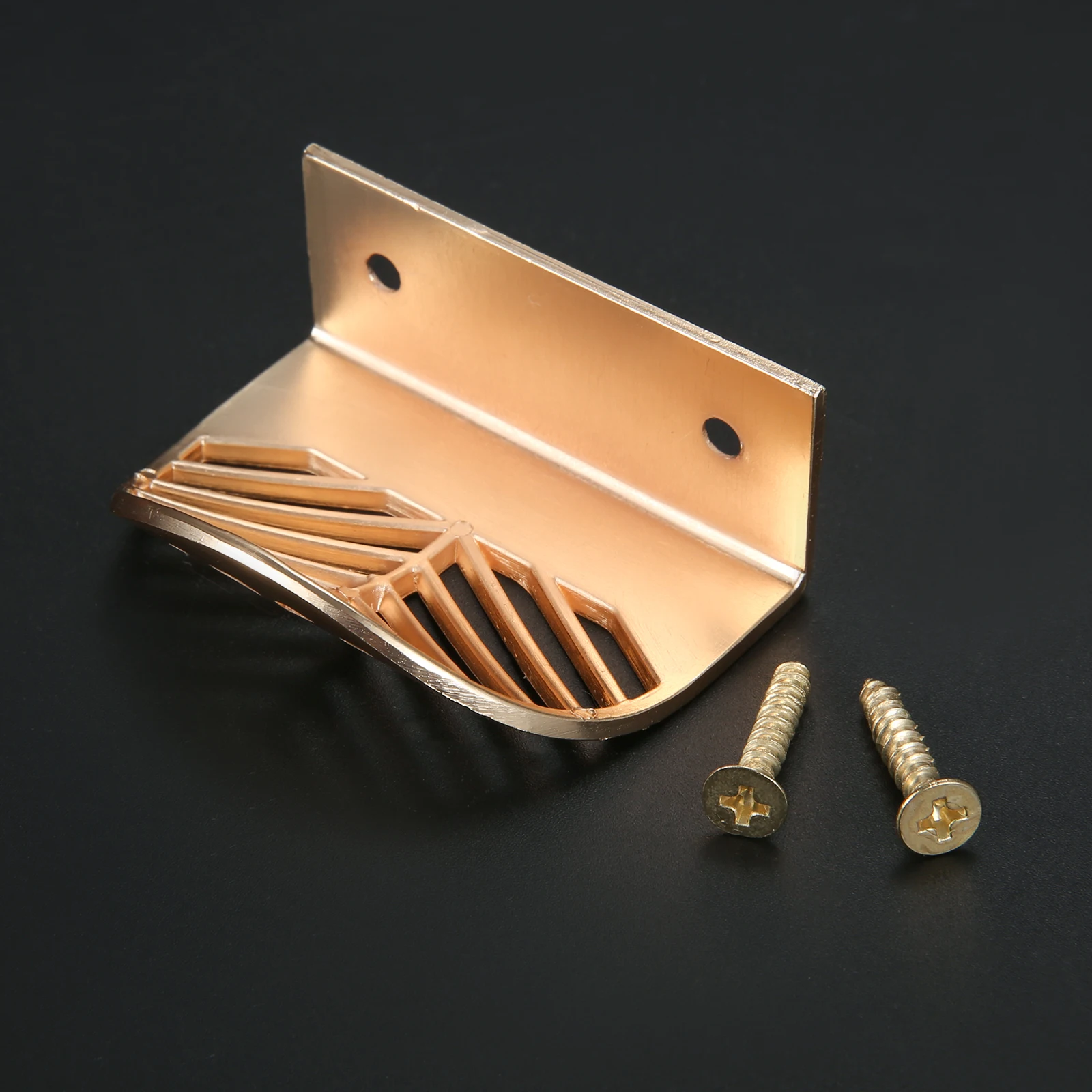 Leaf shaped Handle Gold Brushed Hollow Pulls Furniture Cabinet Leaves Knob Zinc Alloy 40mm/96mm golden Cupboard drawer w/screws