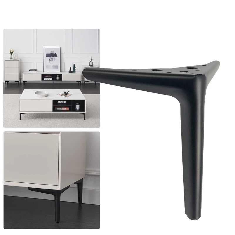4Pcs/Set Furniture Feet For TV Cabinet Sofa Coffee Table Bathroom Cabinet Drawer Cabinet Leg Metal Support Feet Load 800KG