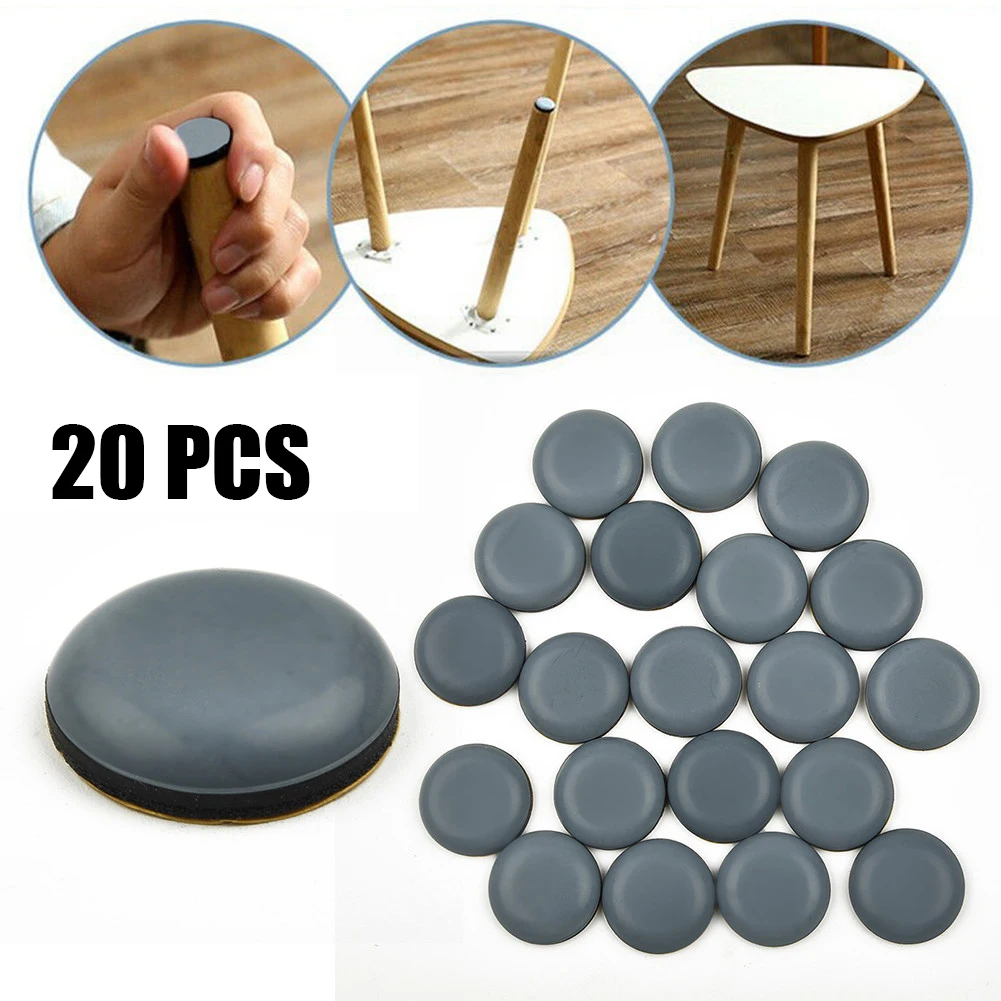 20pcs Furniture Sliders Pads Sliding Block Table Chair Leg Mat Floor Protector For Carpet Movers Heavy Duty Shifter Removal