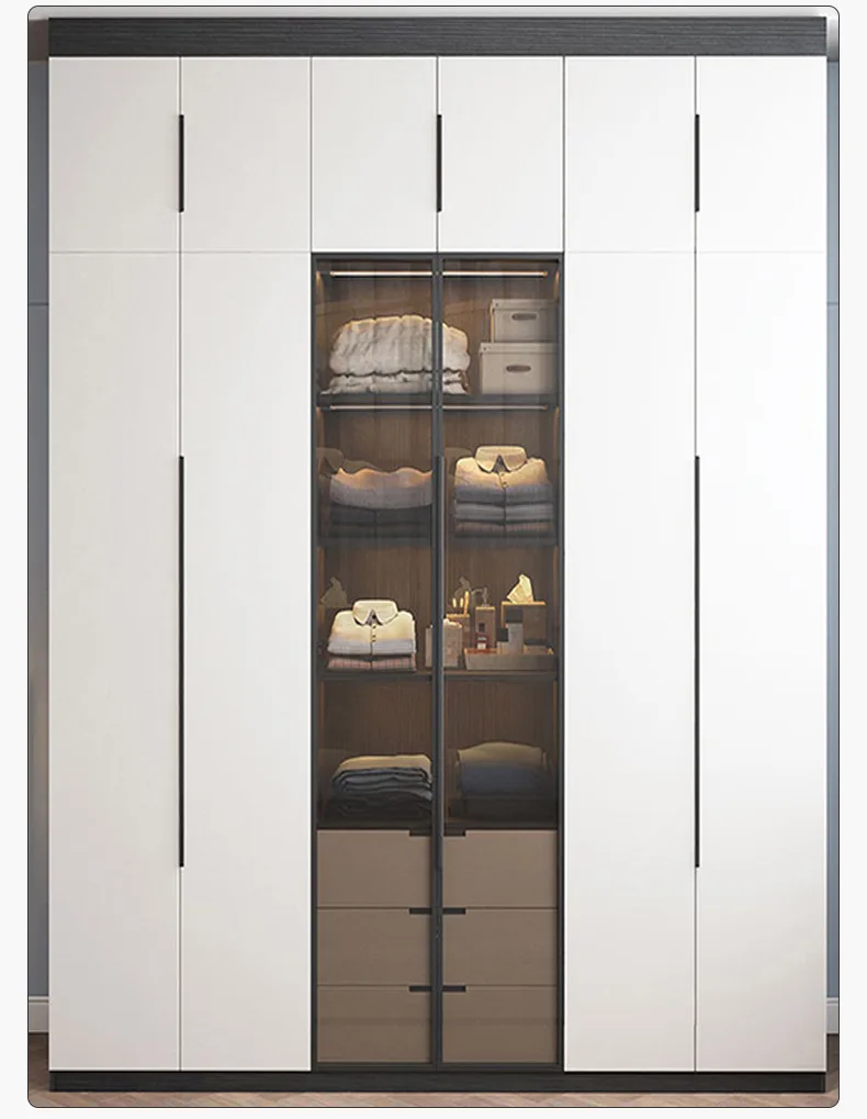 Gold Black Grey Hidden Handles Long Kitchen Cabinet Pulls Drawer Pulls Aluminum Alloy Furniture Handles Cupboard Wardrobe Pulls
