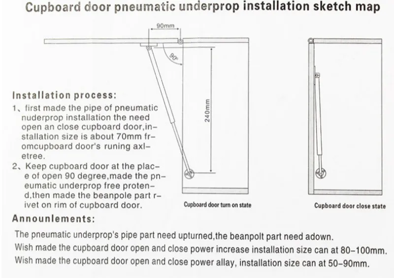 JD Cabinet Furniture Hinge Pneumatic Support Rod Flip Door Hydraulic Rod Pneumatic Rod Upturned Telescopic Buffer Gas Support