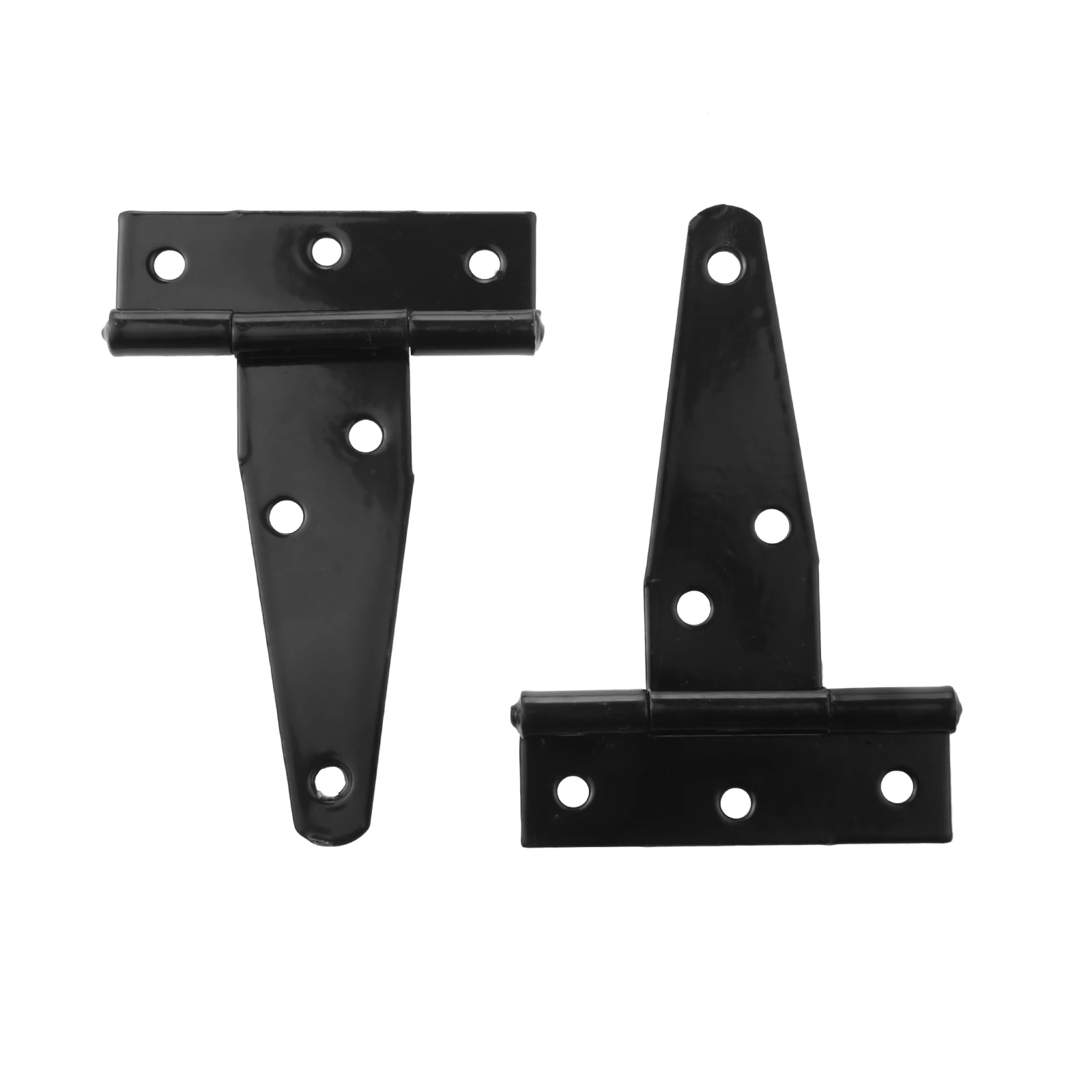 2Pcs T Shape Heavy Duty Gate Hinge with Screws 2/3/4/5/6/8/10/12 Inch T-Strap Shed Hinge Furniture Wooden Door Barn Gates Hinges