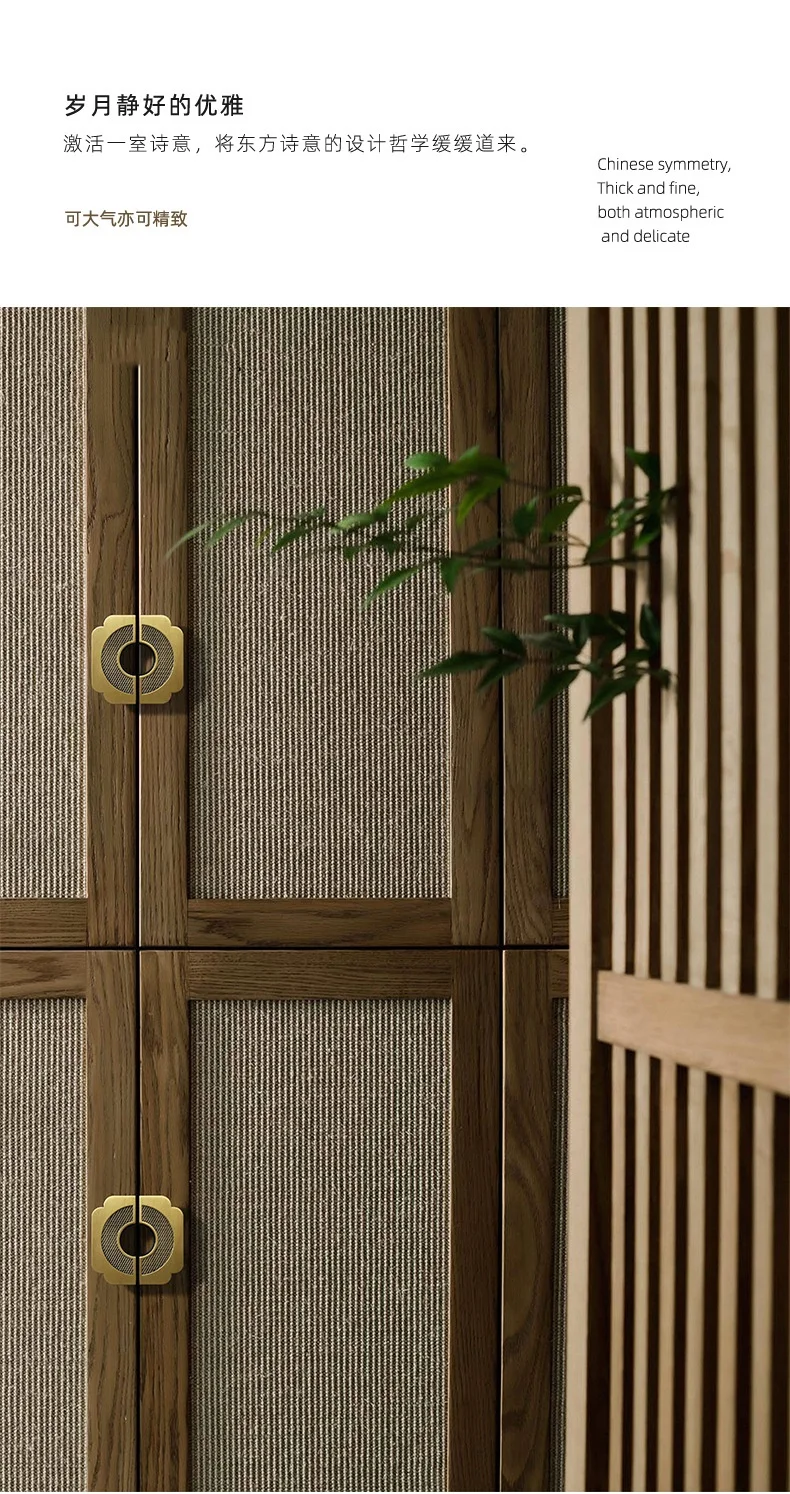 New Chinese Furniture Handle Cabinet Door Wardrobe Drawer Gold Drawer Knobs Cabinet Light Luxury Kitchen Cabinet Handles