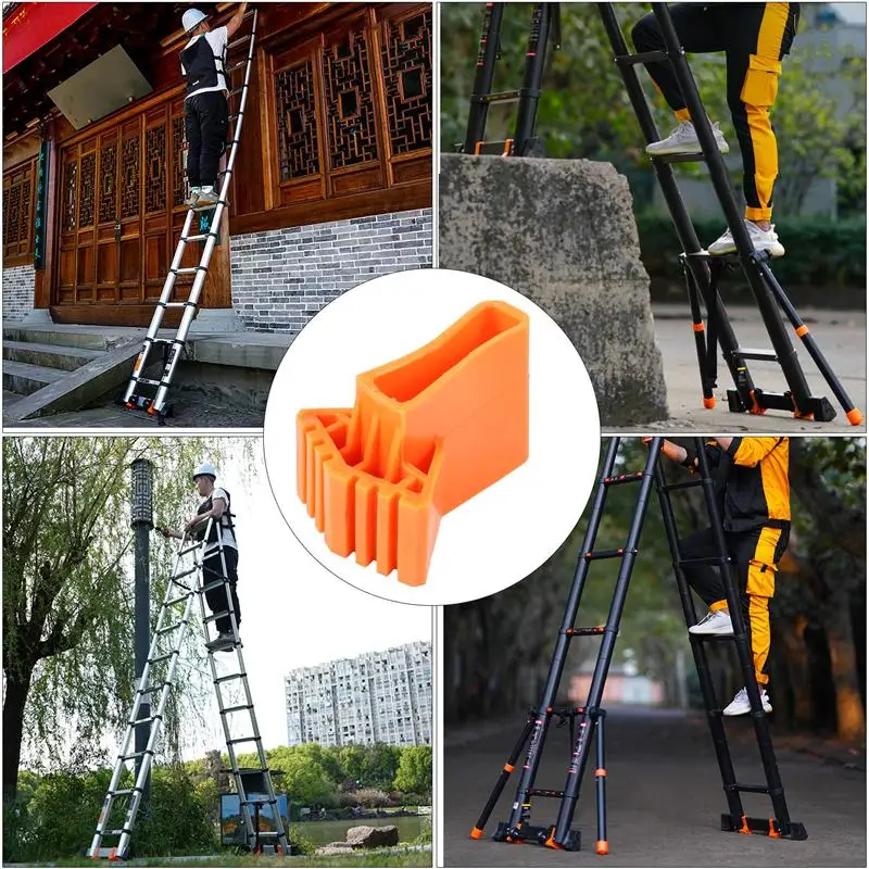 4pcs Durable Non Slips Ladder Rubber Feet Mat Ladder Foot Cushion Ladder Parts Replacement Step Ladder Feet Rubber Furniture Leg