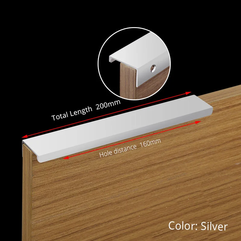 Silver-Length 200mm