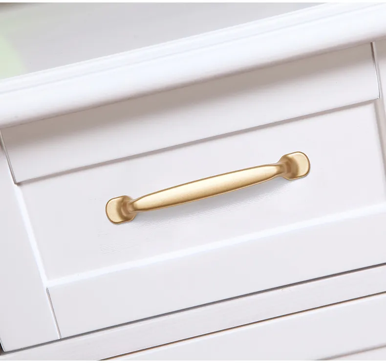 Gold Cabinet Handles Aluminum Alloy Wardrobe Drawer Knobs Furniture Gold Cabinet Pulls Kitchen Handle Hardware