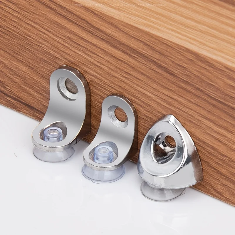 10pcs Roof Grain Wardrobe Partition Plate Nail Bracket Movable Wooden Bracket Wine Cabinet Glass Fixed Drag Plate Furniture Acce