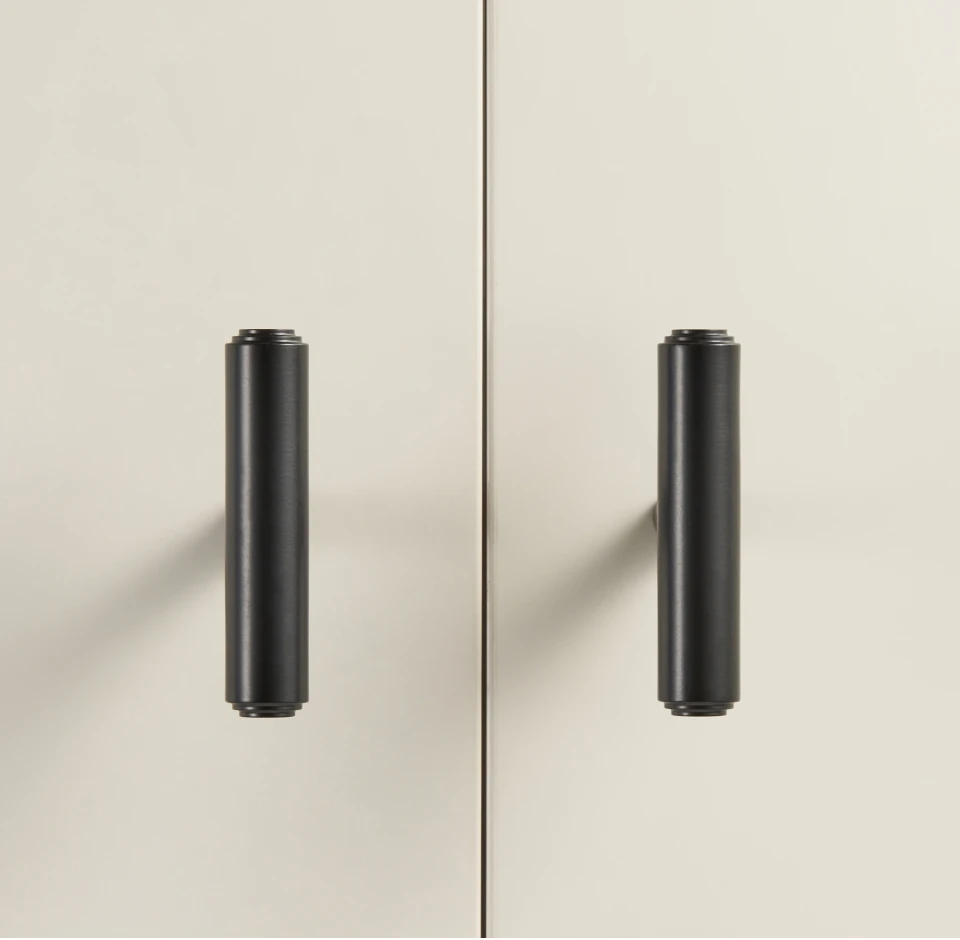 Nurlin Solid Brass Plain Cabinet Knob Matte Black Antique Brass T-bar Wardrobe Cabinet Drawer Door Handle Pull NEW