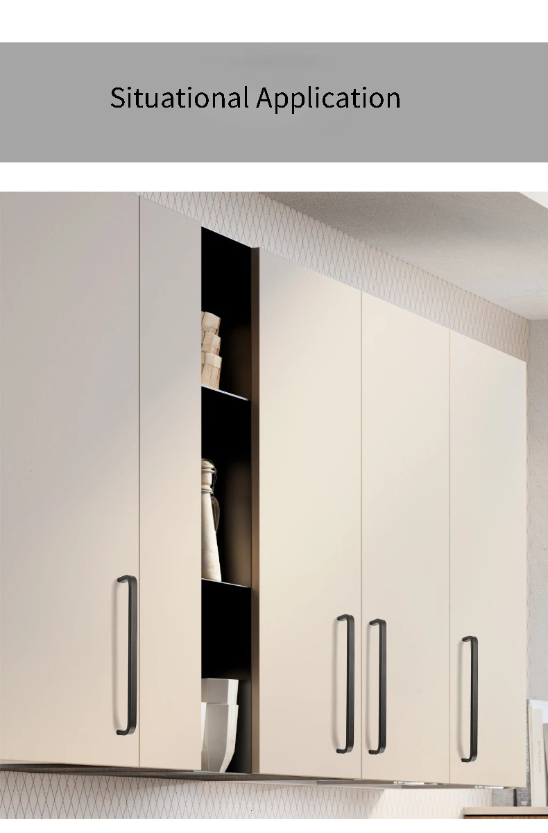 Black Silver Gold Cabinet pulls Aluminum Alloy handle Drawer handle Kitchen Furniture handle Hardware handle 320mm handle