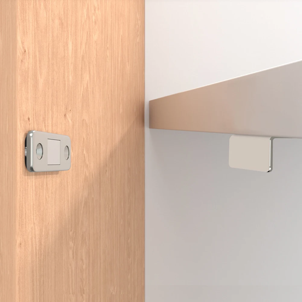 1-10Set Strong Magnetic Cabinet Catches Magnet Door Stops Hidden Door Closer With Screw For Closet Cupboard Furniture Hardware