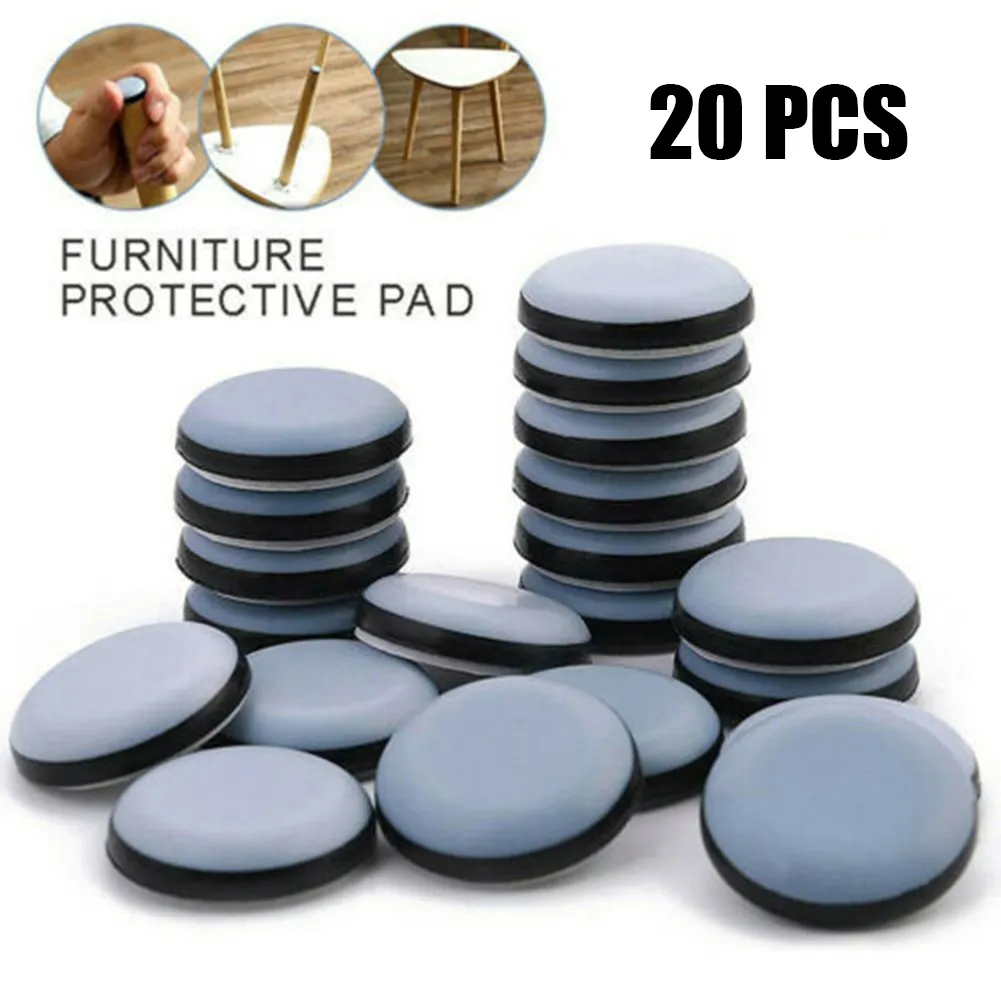 20pc Furniture Sliders Feet Glider For Carpet Movers Shifter Removal Easy Move Furniture Table Slider Feet Pad Anti-abrasion