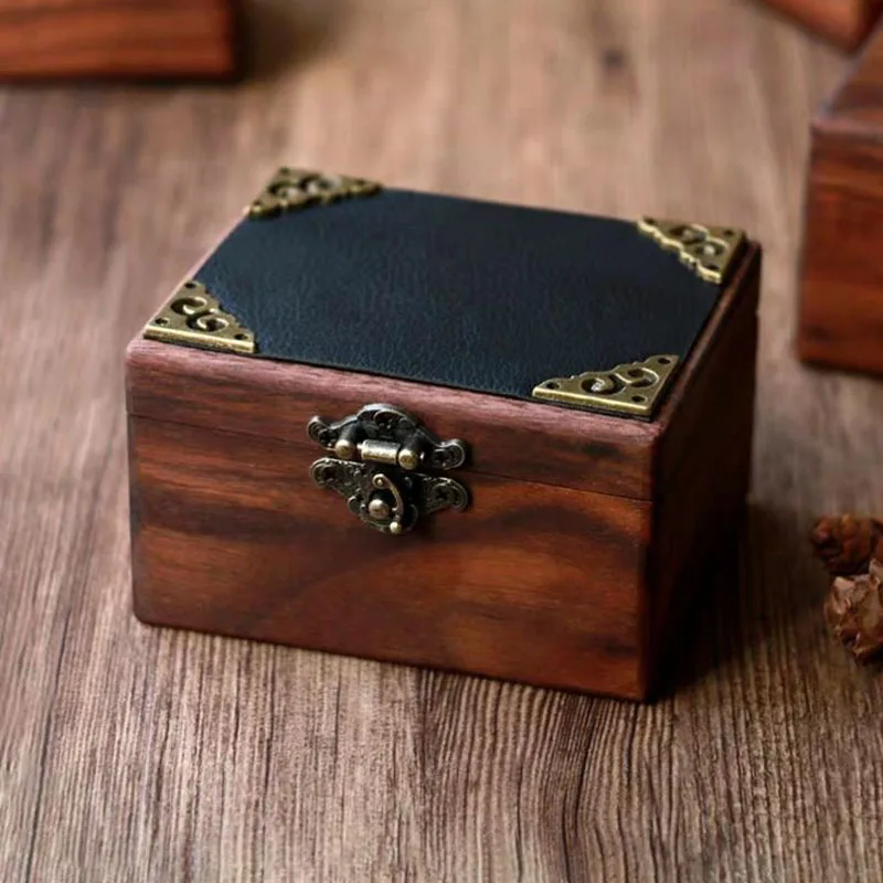 4Sizes Antique Bronze Furniture Handles Retro Zinc Alloy Cabinet Pulls Wooden Jewelry Box Hasp Pad Chest Lock Door Handle