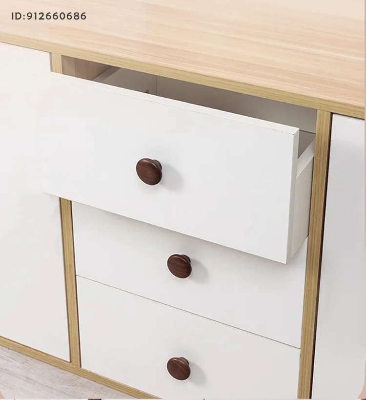 Wooden Furniture Handles Walnut Kitchen Cabinet Handles Drawer Knobs Handles for Cabinets and Drawers Long Wardrobe Pulls