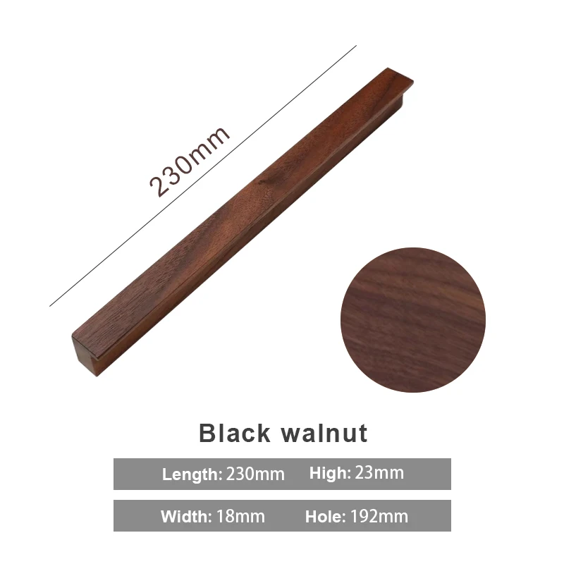 L-Black walnu-230mm
