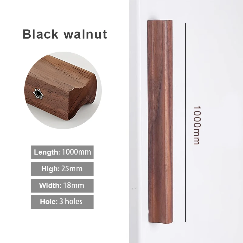 H-Black walnu-1000mm
