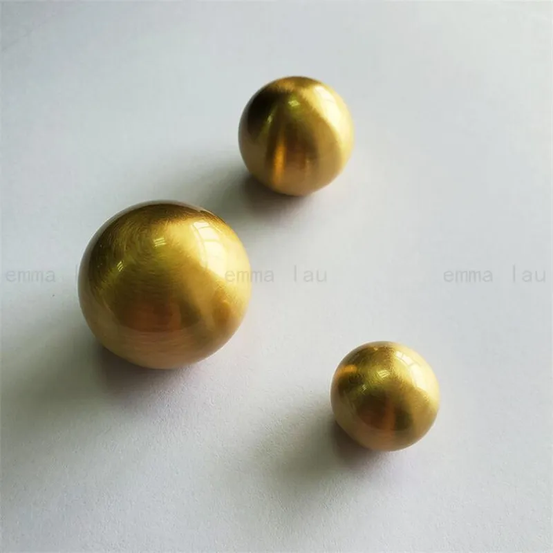 Nordic Round Ball Handle Solid Brass Furniture Knob and Handle Drawer Cabinet Door Knobs Cupboard Single Hole Pulls Handles