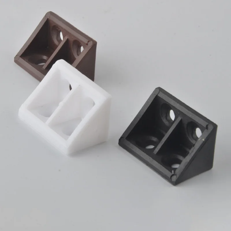 10PCS Plastic Corner Braces Connecting Fittings For Furniture Cabinet Shelves Angle Bracket Corner Code
