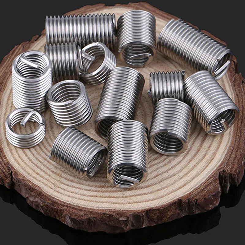 Thread Insert A2 304 Stainless Steel Screw Tooth Sleeve Wire Thread Repair Protective Coiled Helical Sleeve M1.6M2M3M4M5M6~M24